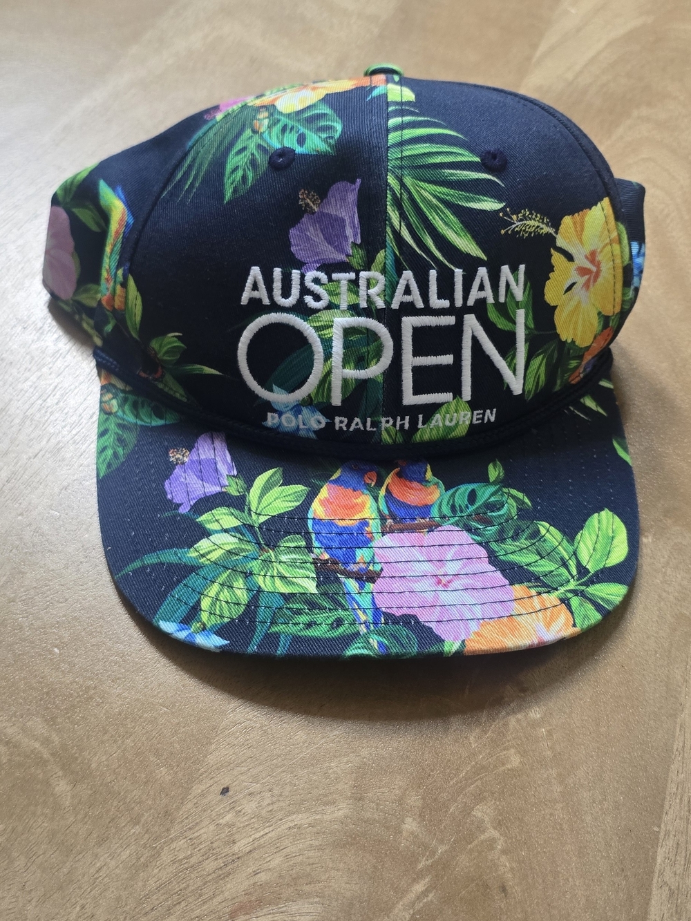 NWT Polo Ralph Lauren Australian Open Floral Baseball Cap Hat Tropical AO $79.50